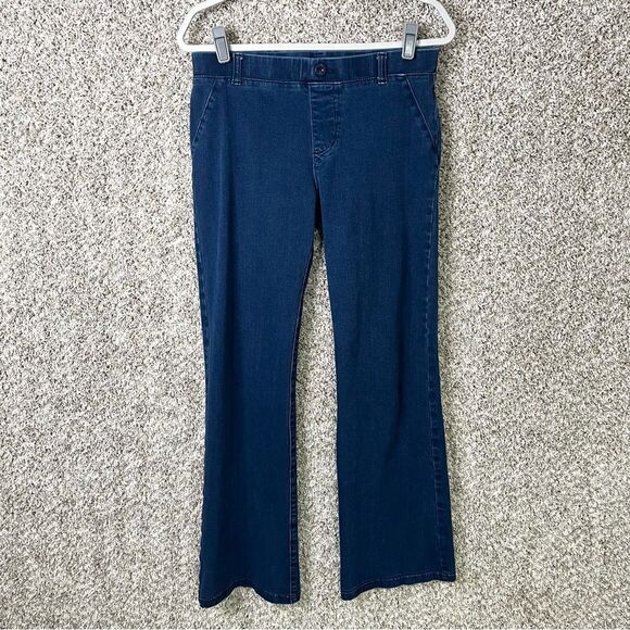 Betabrand Jeans Women’s Medium Stretch Pull On Blue Indigo Yoga Denim Bootcut - Picture 1 of 5